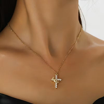 Crown Cross Necklace