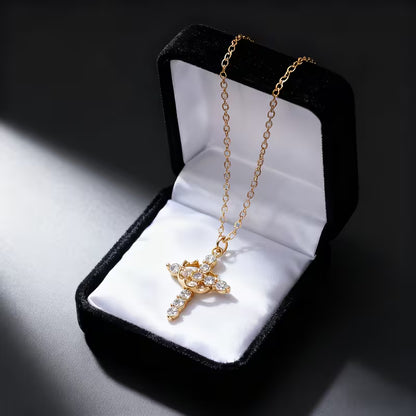 Crown Cross Necklace